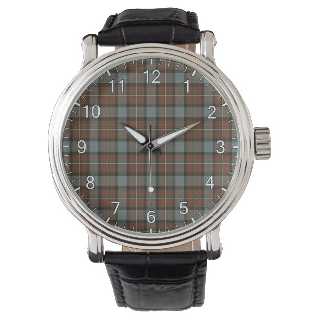 Classic Timeless Clan Ferguson Weathered Tartan Watch (Front)