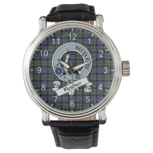 Classic Timeless Clan Fletcher Modern Badge Tartan Watch