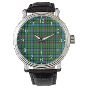 Classic Timeless Clan Forsyth Modern Tartan Plaid  Watch