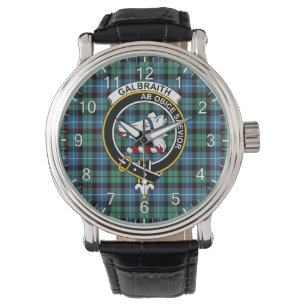 Classic Timeless Clan Galbraith Ancient Tartan Bad Watch