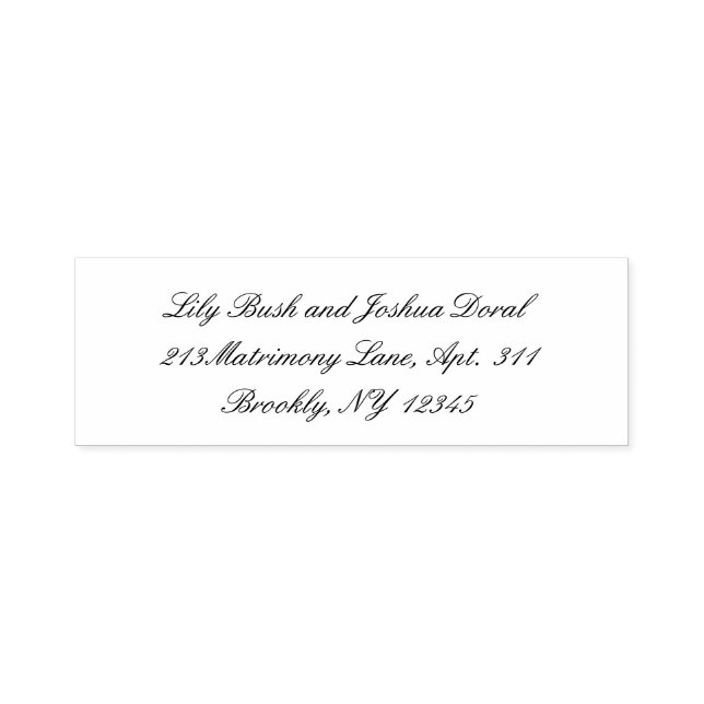 Classic Timeless Wedding Self-inking Stamp (Design)
