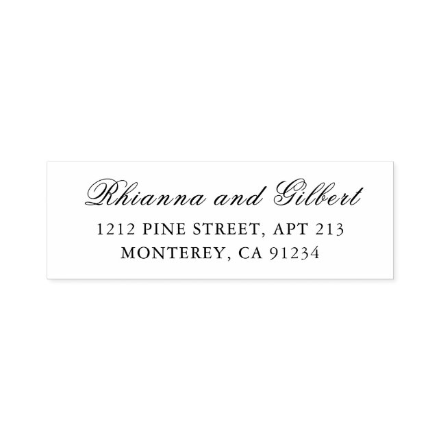 Classic Timeless Wedding Self-inking Stamp (Design)