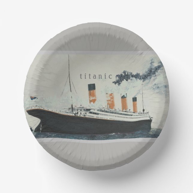 Classic TITANIC Party Paper Bowl Paper Plate (Front)