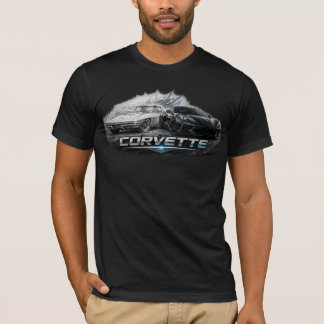 Classic to Modern Corvette Sports Car Evolution T-Shirt
