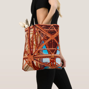 Classic tote with vintage Golden Gate Bridge print Bag