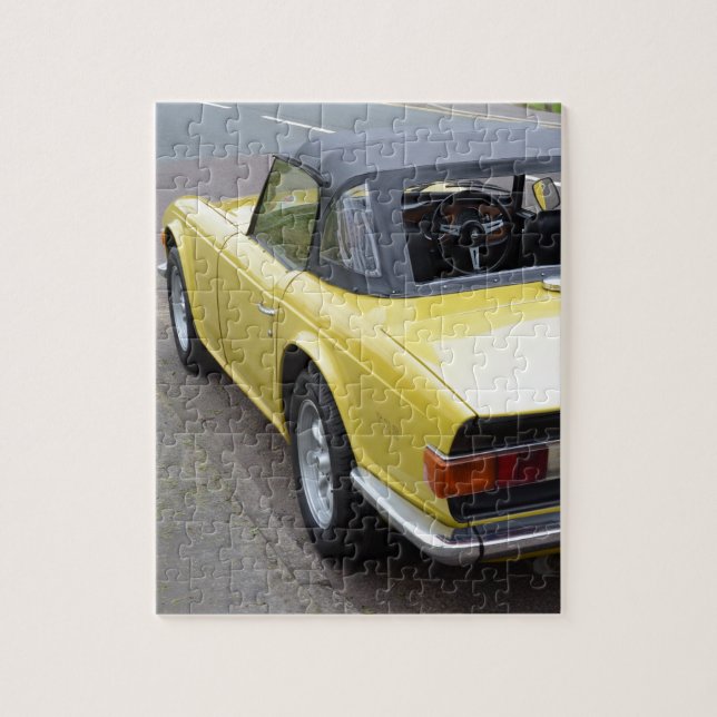 Classic TR6 Triumph Sportscar Jigsaw Puzzle (Vertical)