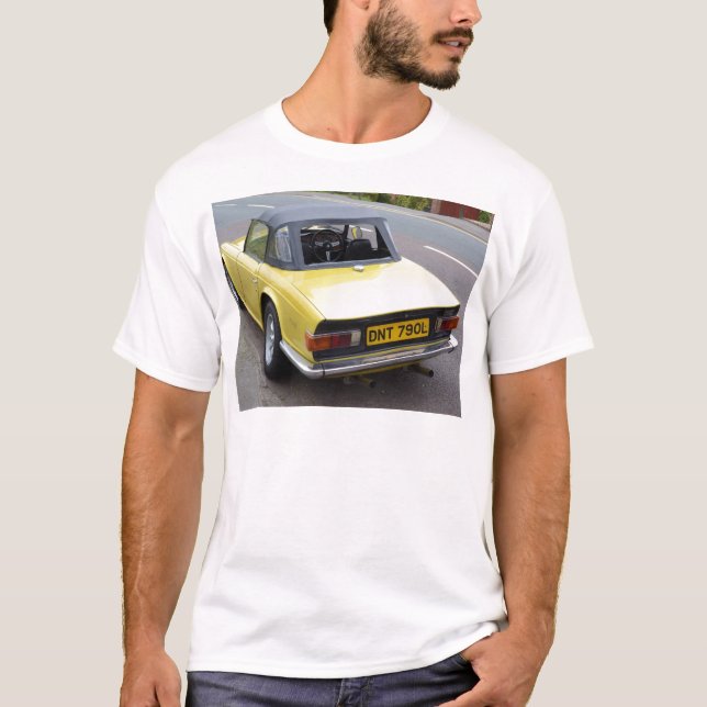 Classic TR6 Triumph Sportscar T-Shirt (Front)