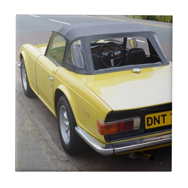 Classic TR6 Triumph Sportscar Tile (Front)