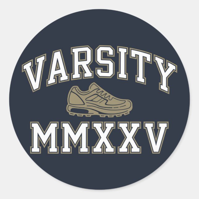 Classic Track and Field Varsity - Classic Sport Classic Round Sticker (Front)
