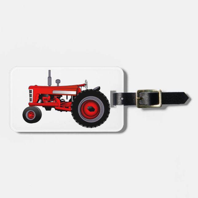 Classic Tractor Luggage Tag (Front Horizontal)