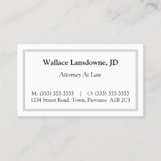 Classic, Traditional & Nostalgic Business Card
