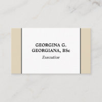 Classic & Traditional Professional Business Card