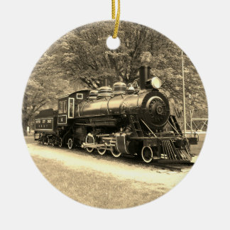Classic Train Ceramic Tree Decoration