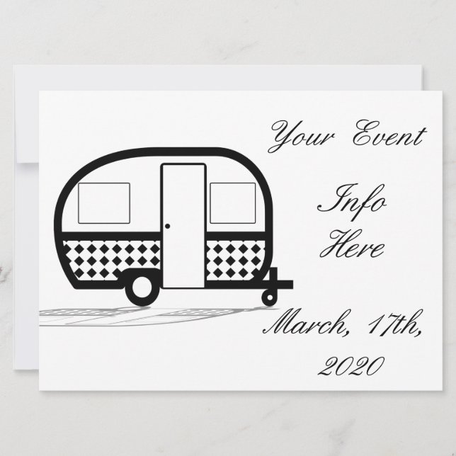 Classic Travel Trailer Caravan Thunder_Cove (Front)