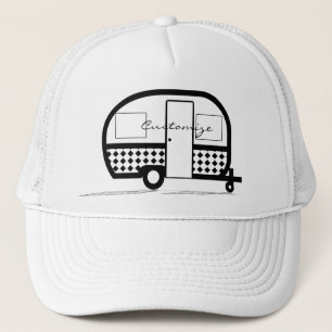 Classic Travel Trailer Caravan Thunder_Cove Trucker Hat