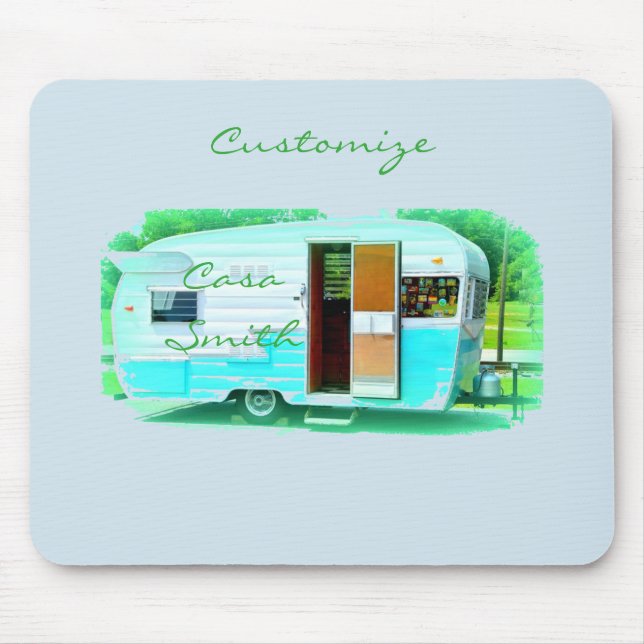 Classic travel trailer Thunder_Cove Mouse Pad (Front)