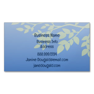Classic Tree Nature Holistic Healer Magnetic Business Card