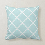 Classic Trellis Pillow in Caribbean/White<br><div class="desc">Decorative throw pillow with classic trellis pattern.</div>