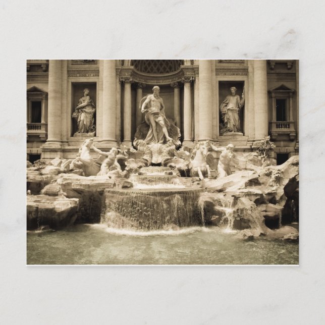 Classic Trevi Fountain, Rome Postcard (Front)