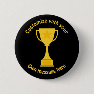 Classic Trophy 6 Cm Round Badge
