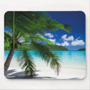 Classic Tropical Island Beach Paradise Mouse Pad