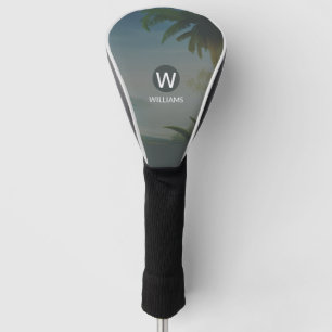 Classic Tropical Personalized Golf Head Cover