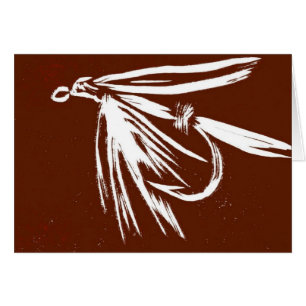Classic Trout Fly  Card