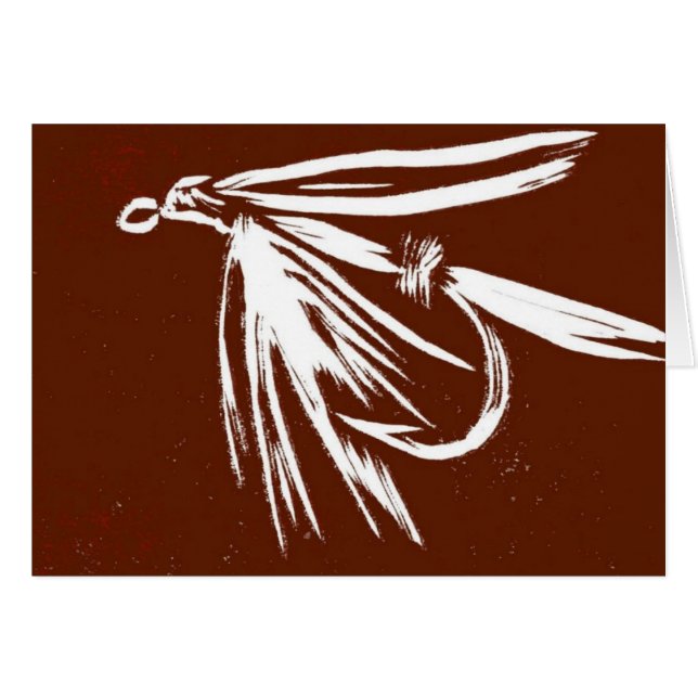 Classic Trout Fly  Card (Front Horizontal)