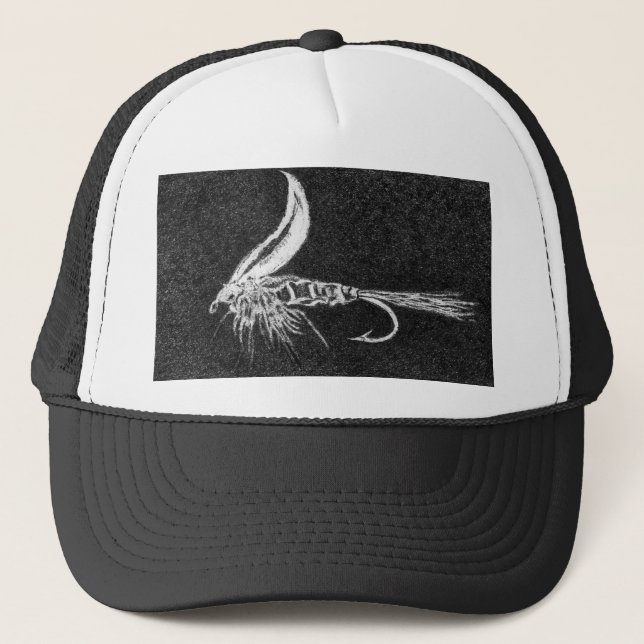 Classic Trout Fly Hat "Gold Ribbed Hare's Ear" (Front)