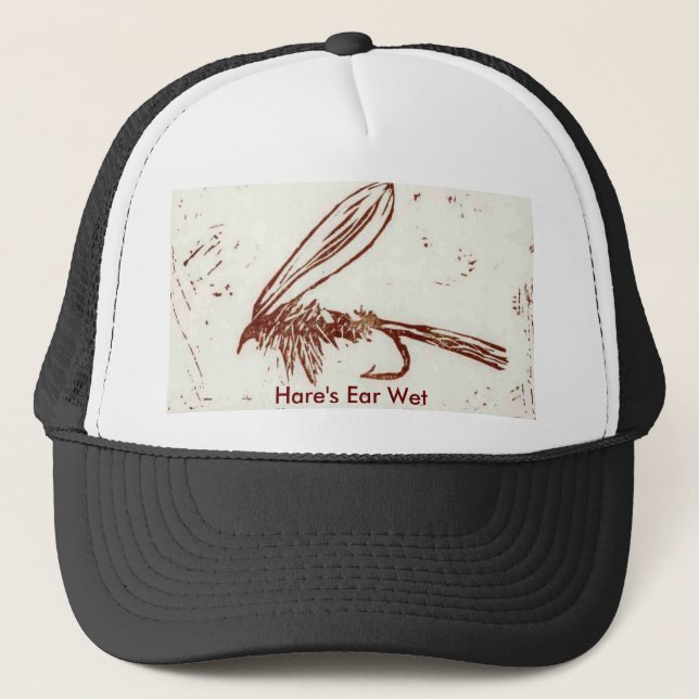 Classic Trout Fly Hat "Hare's Ear Brown" (Front)