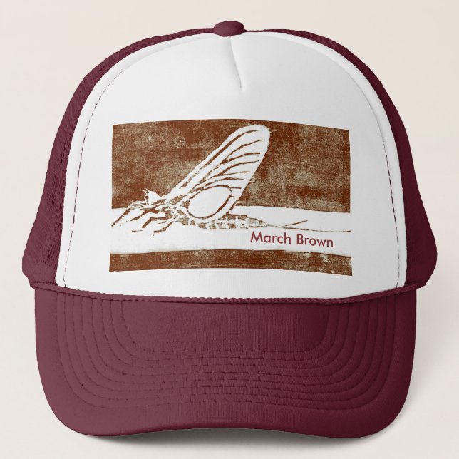 Classic Trout Fly Hat "March Brown" (Front)