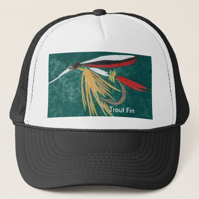 Classic Trout Fly Hat "Trout Fin" (Front)
