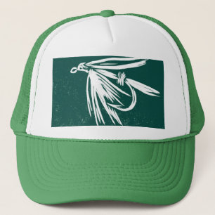 Classic Trout Fly Hat "Wet Fly Green"