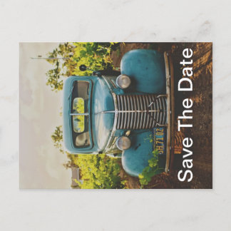 Classic Truck Save The Date Announcement Postcard