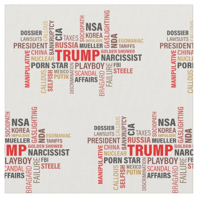 Classic Trump 2020 Fabric (Close Up)