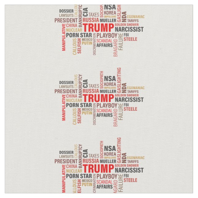 Classic Trump 2020 Fabric (Close Up)