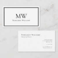 Classic Two Letter Monogram Professional 