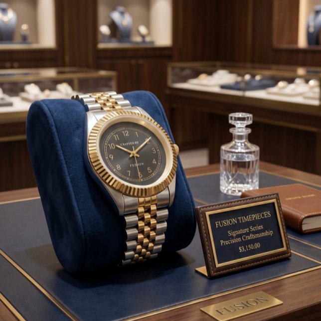 Classic Two-Tone Gold & Silver Executive Watch (Creator Uploaded)