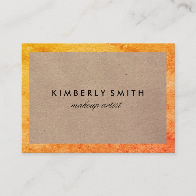 Classic Two Tone Texture Business Card (Front)