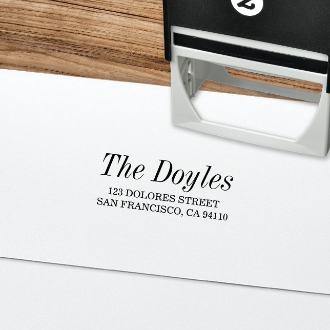 Classic Type Return Address Self-Inking Stamp (Creator Uploaded)