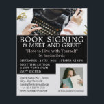 Classic Typewriter, Writers Book Signing Flyer<br><div class="desc">Classic Typewriter,  Writers Book Signing Advertising Flyers By The Business Card Store.</div>