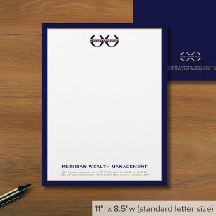 Classic Typography Business Logo Custom Letterhead
