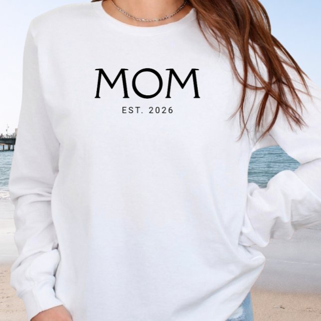 Classic Typography Mum Established Year T-Shirt (Creator Uploaded)