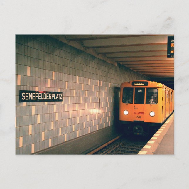 Classic U-Bahn @Senefelderplatz Postcard (Front)