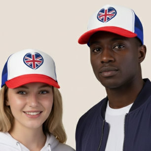 Classic UK Union Jack British Flag  Trucker Hat