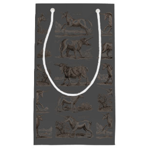 Classic Unicorn Antique Mythical Magical Creature Small Gift Bag