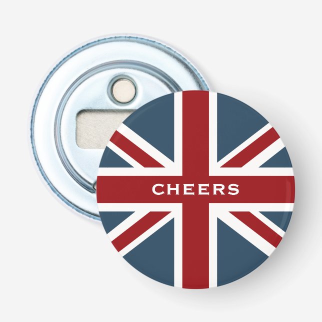 Classic Union Jack Flag Bottle Opener (Front)