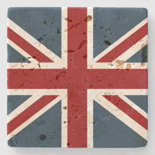 Classic Union Jack Flag Stone Coaster