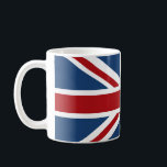 Classic Union Jack UK Flag Coffee Mug<br><div class="desc">Classic Union Jack UK Flag in Great Britian's red white and blue.  Customise this design by adding your own name or text.</div>