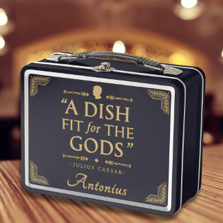 Classic Unique Elegant Vintage Funny Quote Metal Lunch Box
